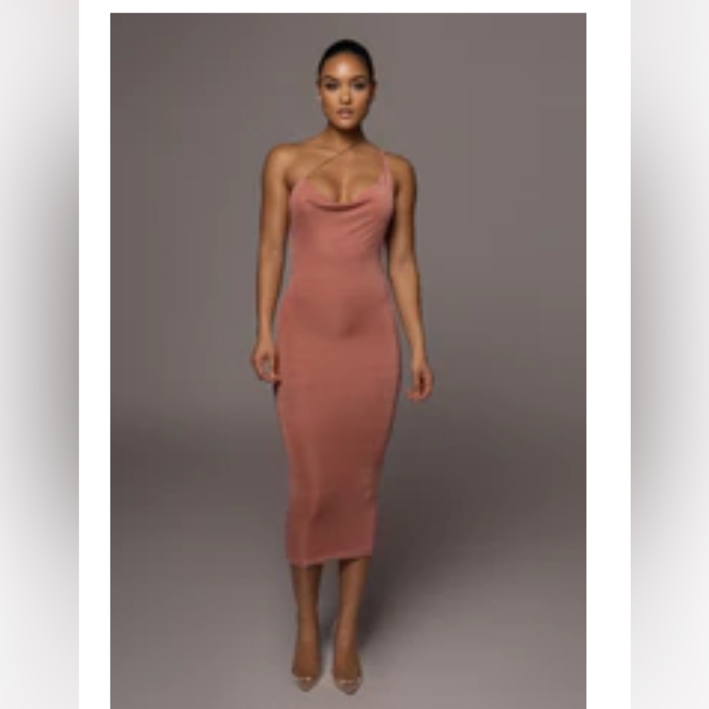 Pink/ Mauve MIDI Dress